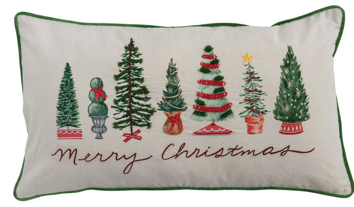 Merry Christmas Lumbar Pillow