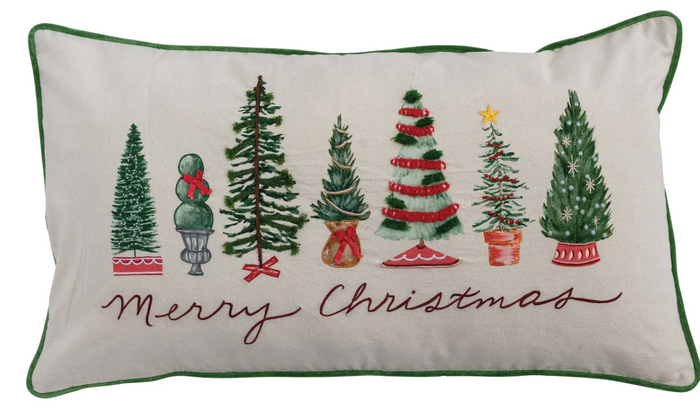 Merry Christmas Lumbar Pillow