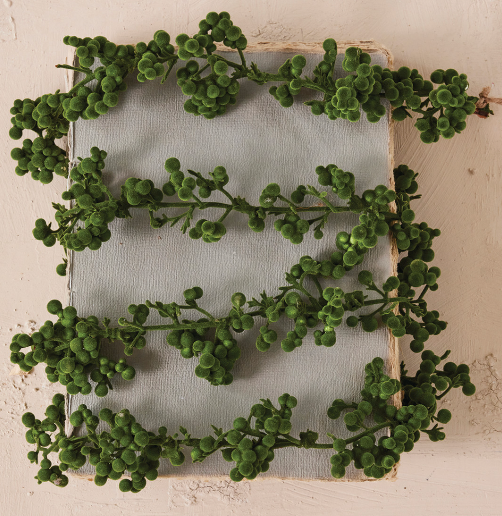 Flocked Foam Ball Garland