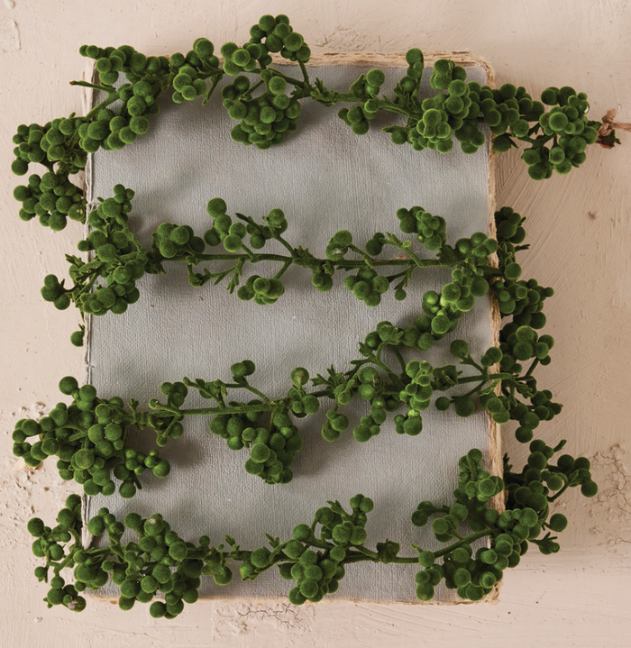 Flocked Foam Ball Garland