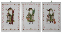 Santa and Berries Tea Towel