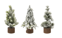 Tree with Wood Base