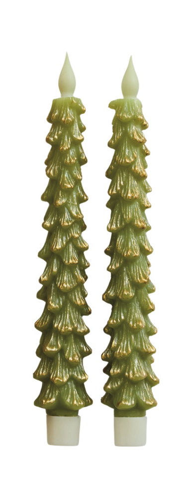 Flameless LED Tree Taper Candles