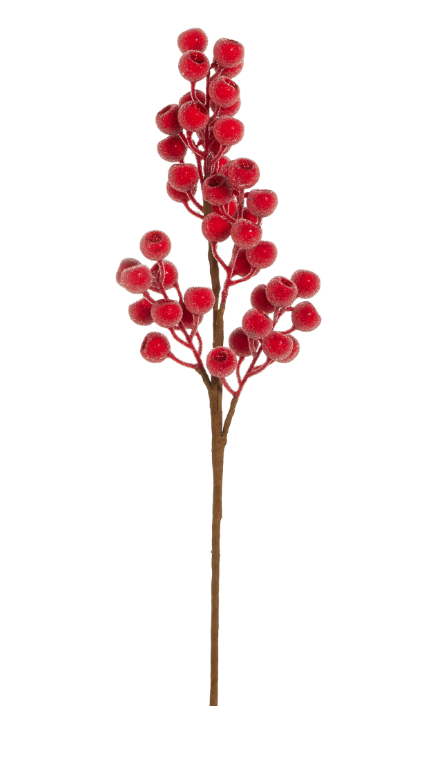 Sugared Red Berry Spray