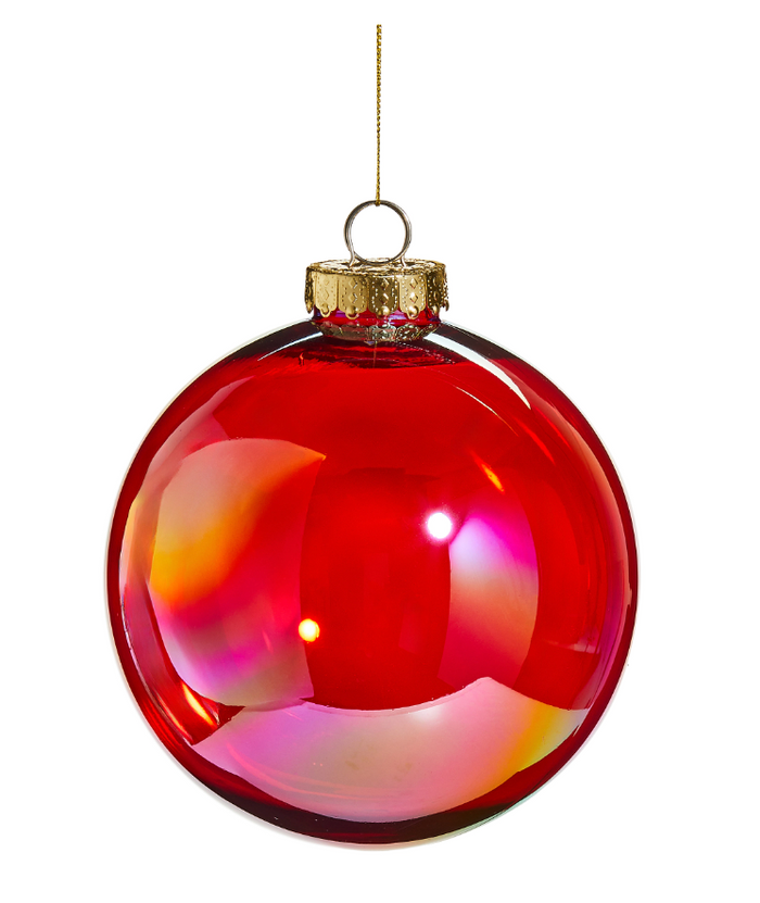 Red Iridescent Ball