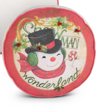 Coming to Town Round Pillow