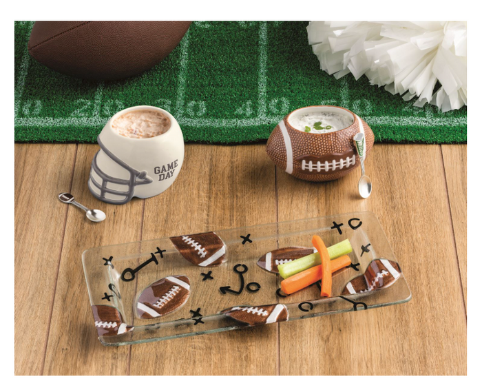 Football Glass Tray
