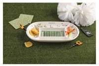Divided Football Field Platter Set