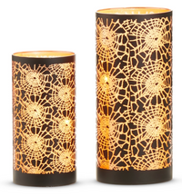 Lighted Cobweb Lantern