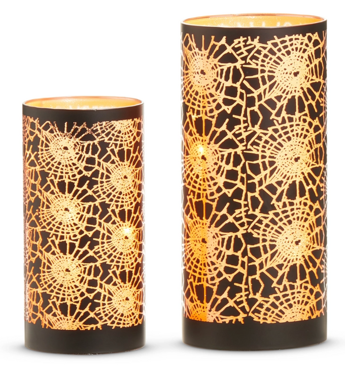 Lighted Cobweb Lantern