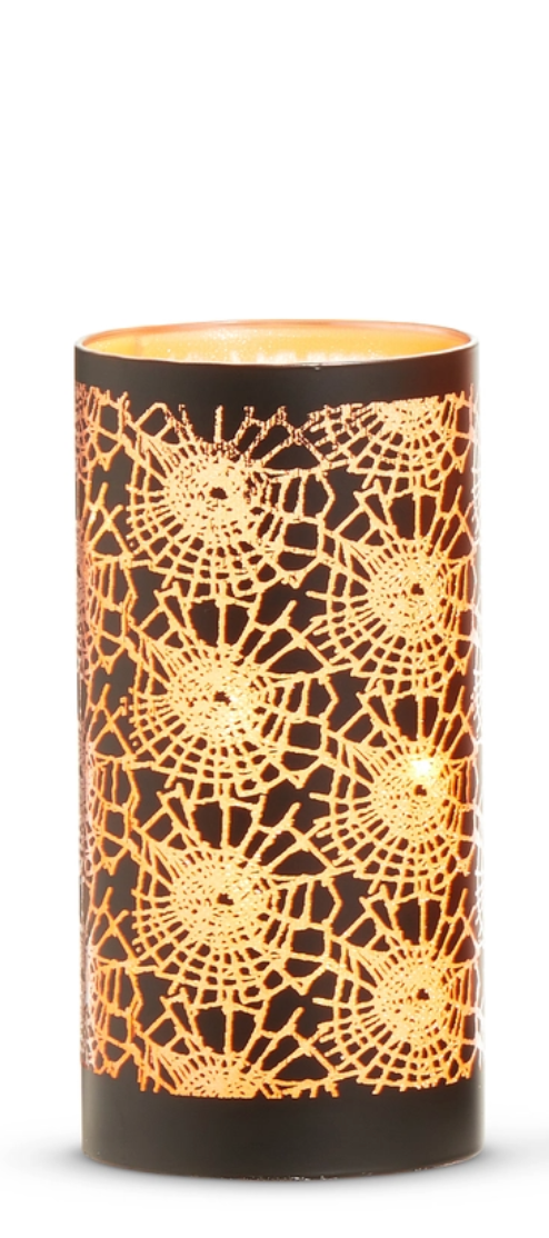 Lighted Cobweb Lantern
