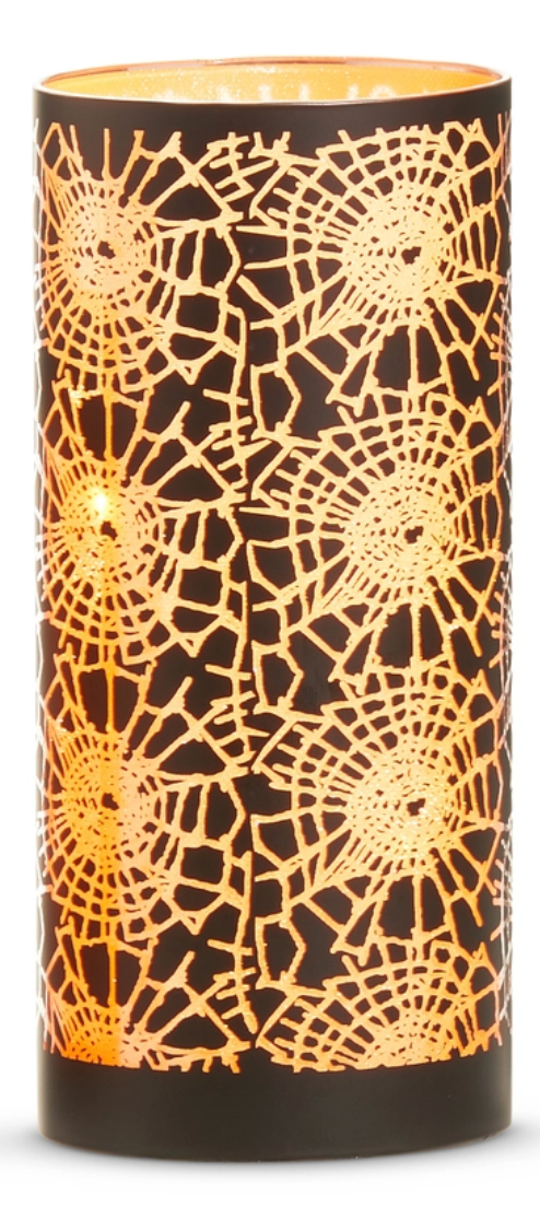 Lighted Cobweb Lantern