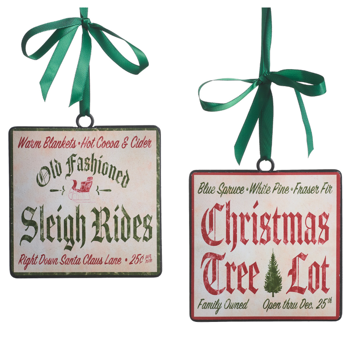 Christmas Sign Ornament