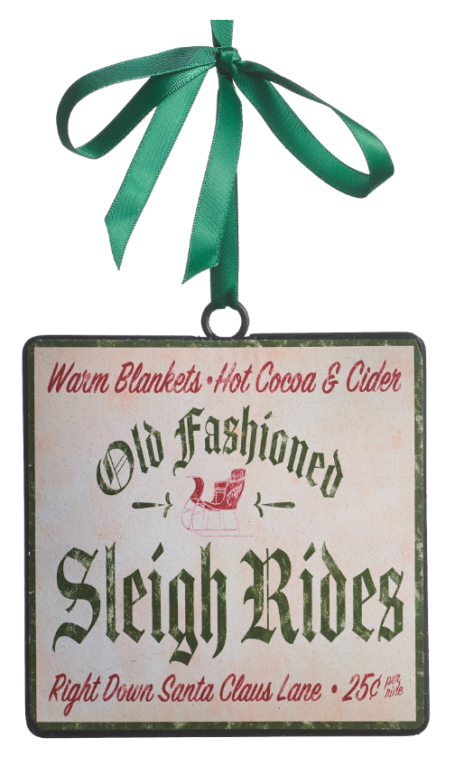 Christmas Sign Ornament