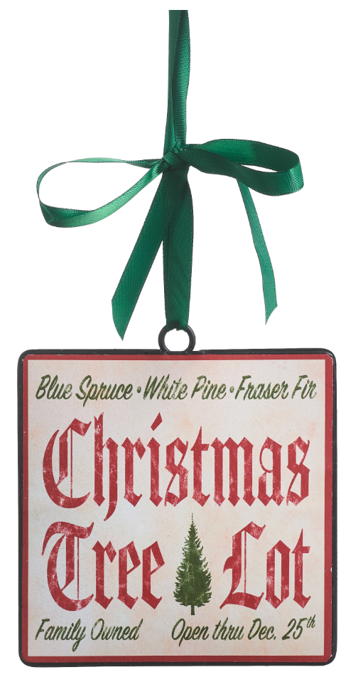 Christmas Sign Ornament