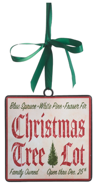 Christmas Sign Ornament