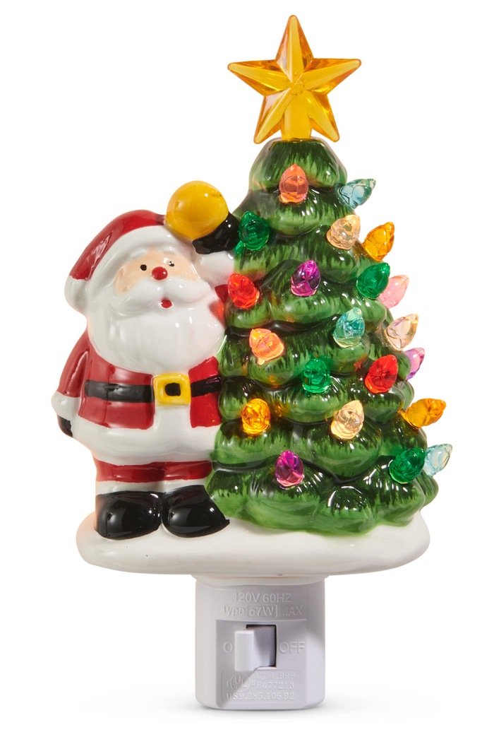 Santa with Tree Nightlight