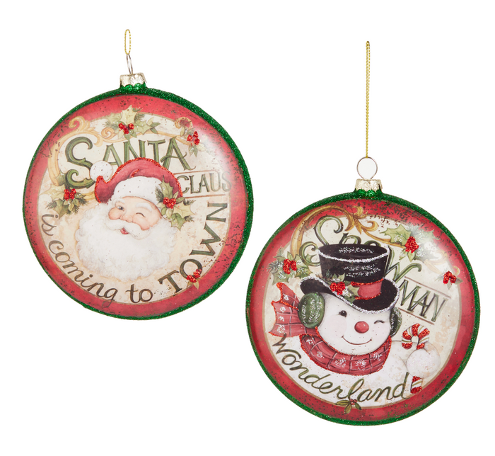 Coming to Town Disc Ornament