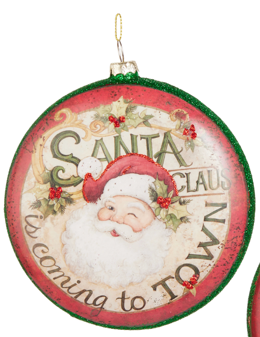 Coming to Town Disc Ornament