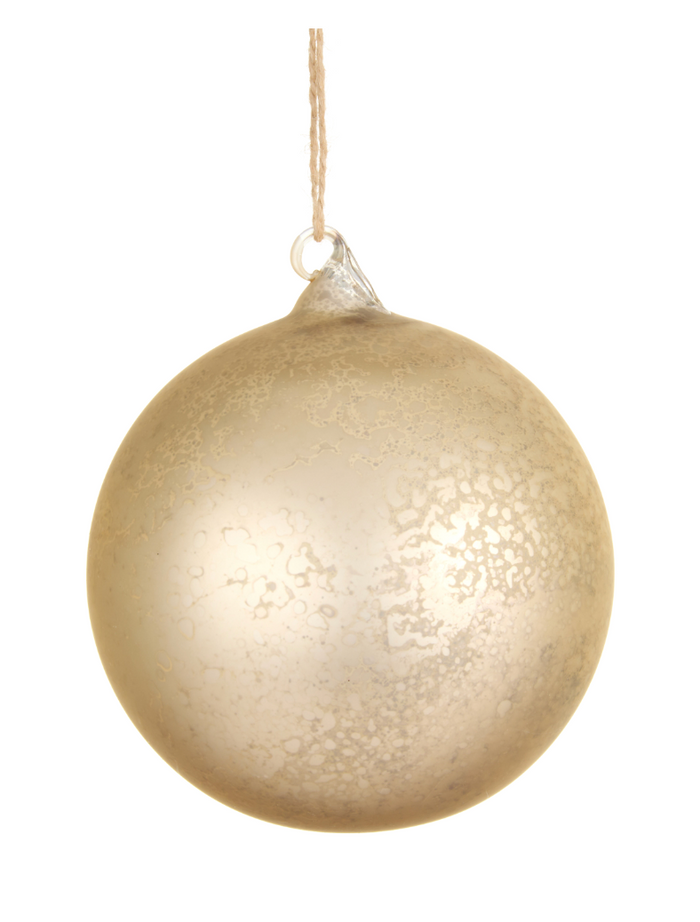Ivory Mercury Ball Ornament
