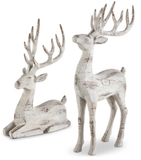 White Resin Deer