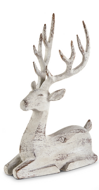 White Resin Deer