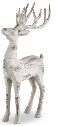 White Resin Deer
