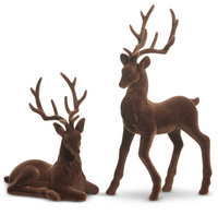 Brown Flocked Deer