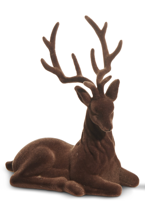 Brown Flocked Deer