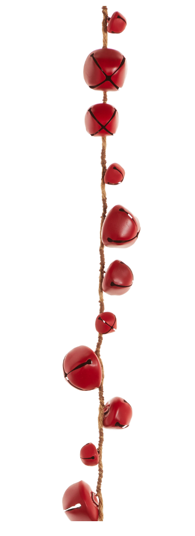 Red Jingle Bell Garland