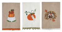 Beaded Embroidery Gather Towels
