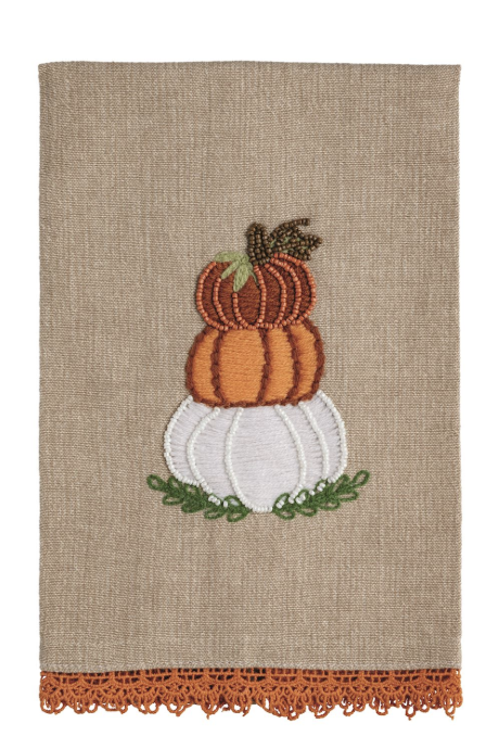 Beaded Embroidery Gather Towels