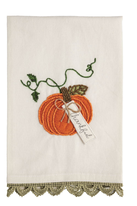 Beaded Embroidery Gather Towels