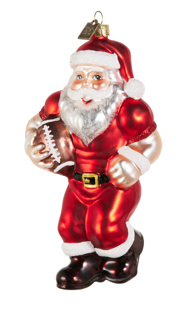 Varsity Santa Ornament