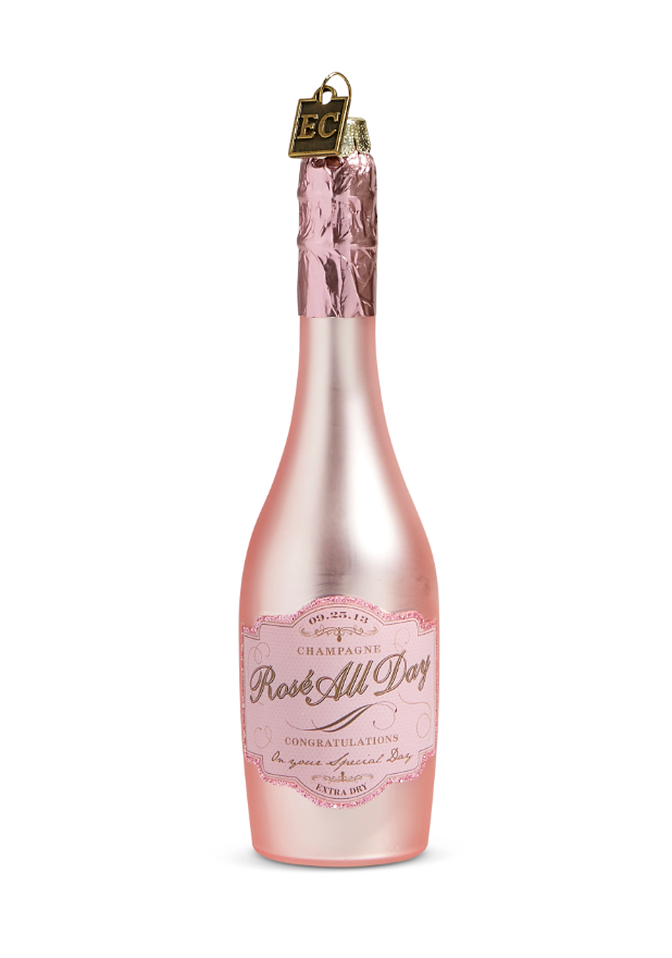 Pink Champagne Ornament