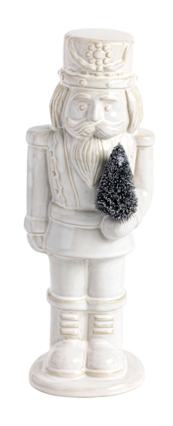 White Ceramic Nutcrackers