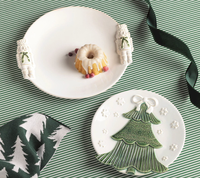White Christmas Platter Set