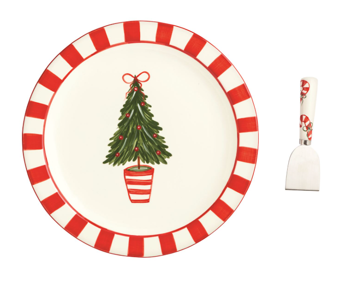 Tree Topiary Cookie Plate Set