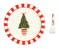 Tree Topiary Cookie Plate Set