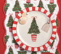 Tree Topiary Cookie Plate Set