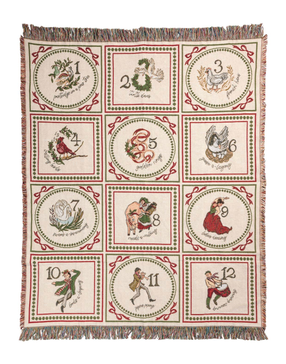 Twelve Days of Christmas Blanket