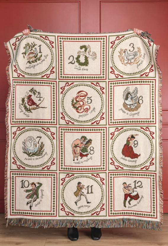 Twelve Days of Christmas Blanket