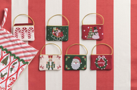 Christmas Needlepoint Gift Card Pouches