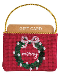 Christmas Needlepoint Gift Card Pouches