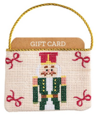 Christmas Needlepoint Gift Card Pouches