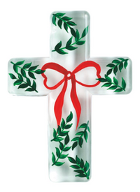 Christmas Glass Cross