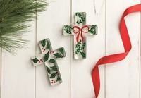 Christmas Glass Cross