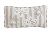 White Christmas Mini Beaded Pillows