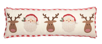 Christmas Gingham Trim Pillow