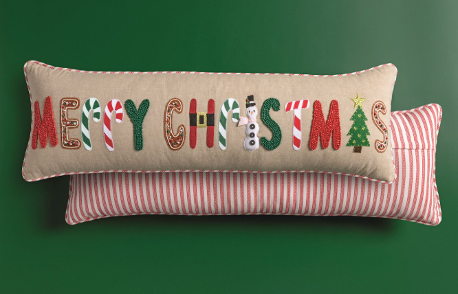 Merry Christmas Lumbar Pillow